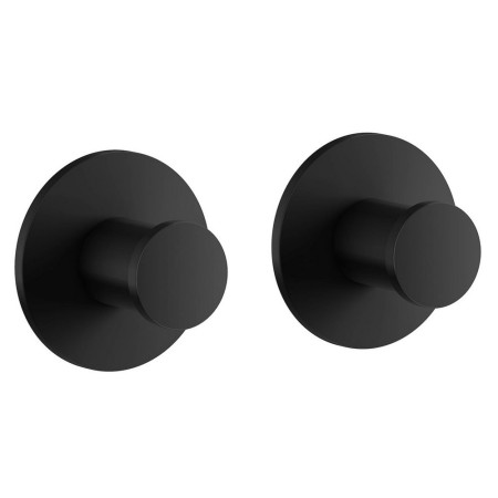 Smedbo Dot Black Bathroom Hook Pair