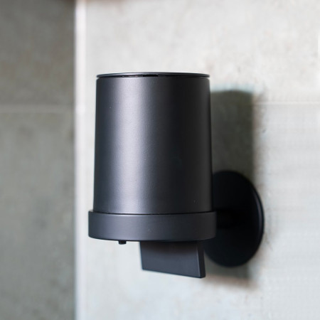 TB361 Smedbo Dot Black Wall Mounted Soap Dispenser Lifestyle