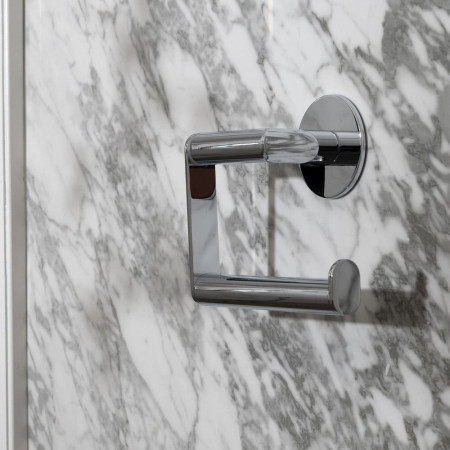 TK341 Smedbo Dot Chrome Self Adhesive Toilet Roll Holder Lifestyle