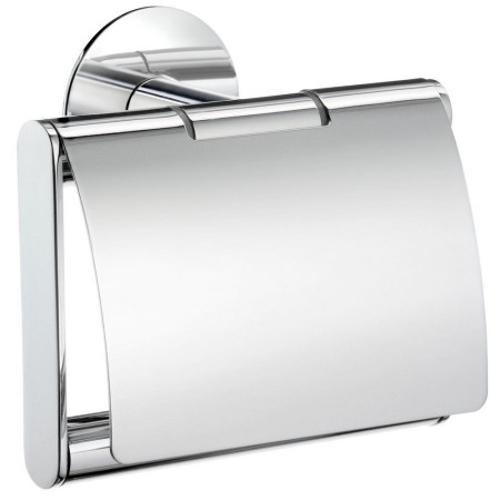 Smedbo Dot Chrome Toilet Roll Holder with Lid
