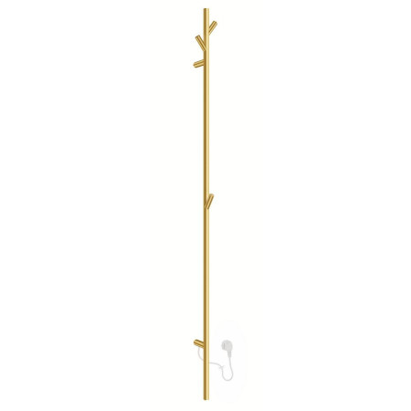 FV710S Smedbo Dry Brushed Brass Tree 1720mm Electric Towel Warmer