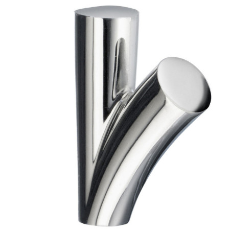 Smedbo Dry Polished Chrome Towel Hook Pair