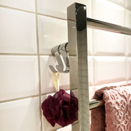 FK730 Smedbo Dry Towel Warmer Hook Pair Lifestyle