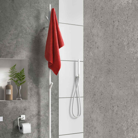 FX710 Smedbo Dry White Tree 1720mm Electric Towel Warmer Lifestyle