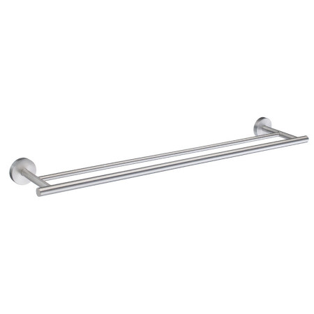 Smedbo Home Double Towel Rail Brushed Chrome