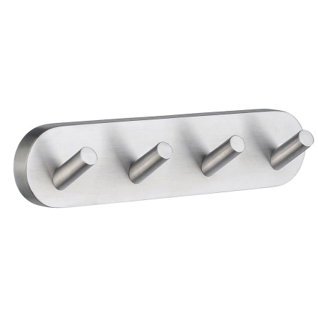 HS359 Smedbo Home Quadruple Towel Hook Brushed Chrome