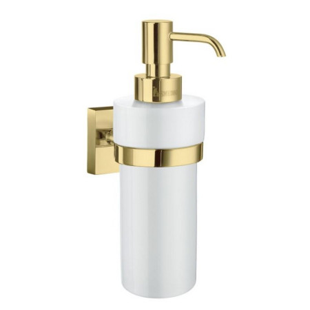 Smedbo House Holder Soap Dispenser with Polished Brass Holder