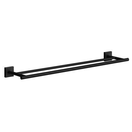 Smedbo House Matt Black Double Towel Rail