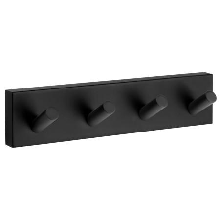 Smedbo House Quadruple Towel Hook in Black