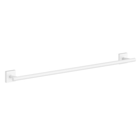Smedbo House Single Towel Rail in Matt White