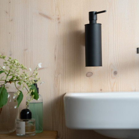 RB370 Smedbo House Soap Dispenser and Holder in Black Lifestyle