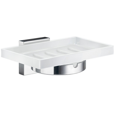 RK342P Smedbo House Soap Holder with Porcelain Dish