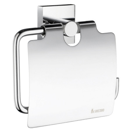 Smedbo House Toilet Roll Holder with Chrome Cover