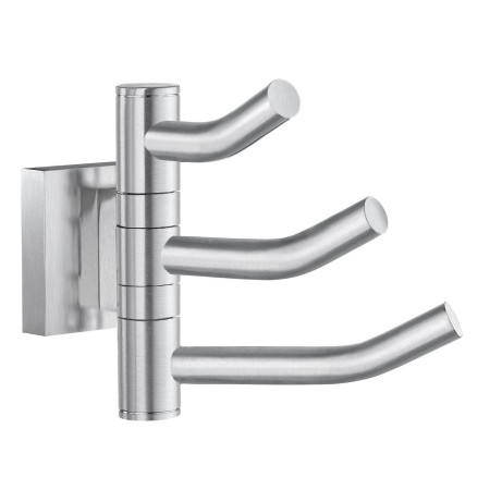 Smedbo House Triple Hook Swing Arm in Brushed Chrome