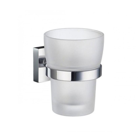 Smedbo House Tumbler Holder With Frosted Glass Tumbler