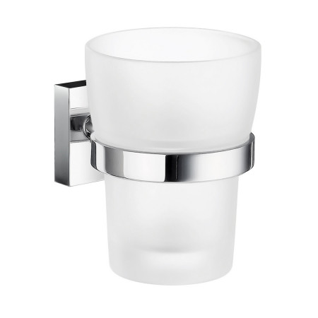 Smedbo House Tumbler Holder With Frosted Glass Tumbler