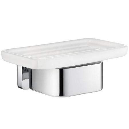 OK442P Smedbo Ice Soap Dish with Holder Polished Chrome