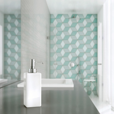 OK470P Smedbo Ice Soap Dispenser Polished Chrome Lifestyle
