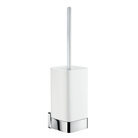 Smedbo Ice Wall Mounted Polished Chrome Toilet Brush and Holder