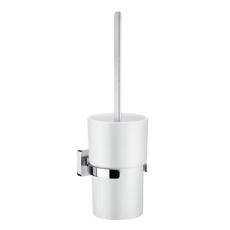 Smedbo Ice Wall Mounted Toilet Brush and Holder Polished Chrome