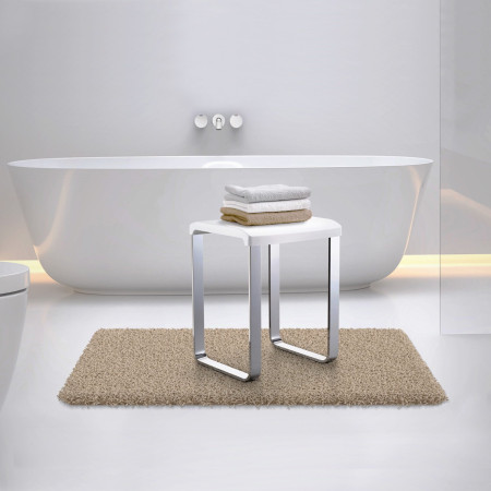 FK406 Smedbo Living Chrome 480mm Shower Chair Lifestyle