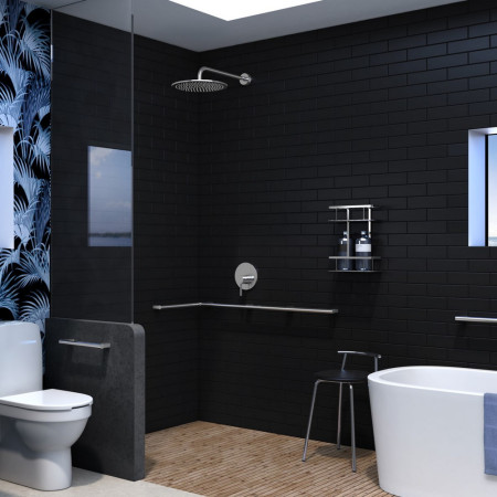 FK815 Smedbo Living Concept Corner Grab Bar Lifestyle
