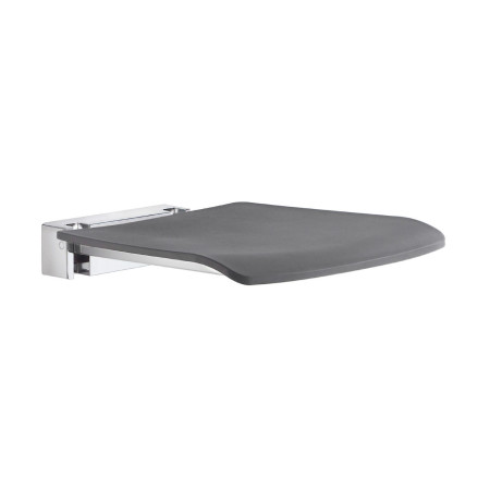 Smedbo Living Folding Wall Mounted Shower Seat Dark Grey