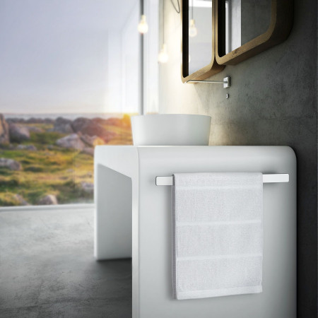 FK210 Smedbo Outline Cabinet Towel Bar Chrome Lifestyle