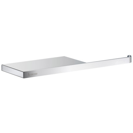 Smedbo Outline Chrome Toilet Roll Holder with Shelf