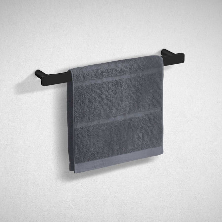 FB300 Smedbo Outline Guest Towel Rail Black Lifestyle