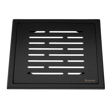 Smedbo Outline Line Black Floor Grating
