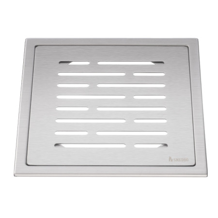 Smedbo Outline Lines Brushed Stainless Steel Floor Grating