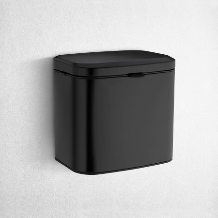 FB669 Smedbo Outline Lite 3 Litre Wall Mounted Bin in Matt Black Lifestyle