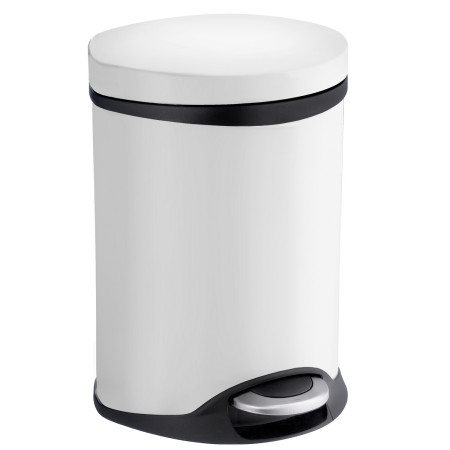 Smedbo Outline Lite 6L Soft Close White Pedal Bin