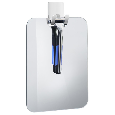 FK620 Smedbo Outline Lite Chrome Plastic Mirror with Razor