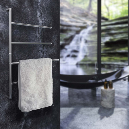 FK634 Smedbo Outline Lite Swing Arm Towel Rail Lifestyle