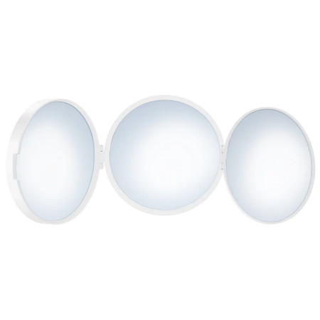 Smedbo Outline Lite White Three Sided Travel Mirror