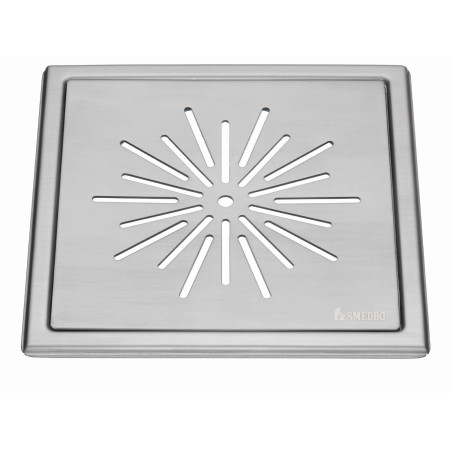 Smedbo Outline Star Brushed Stainless Steel Floor Grating