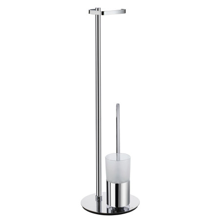 Smedbo Outline Toilet Roll Holder with Toilet Brush and Container