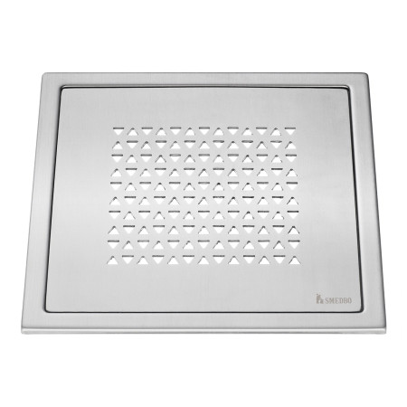 Smedbo Outline Triangle Brushed Stainless Steel Floor Grating