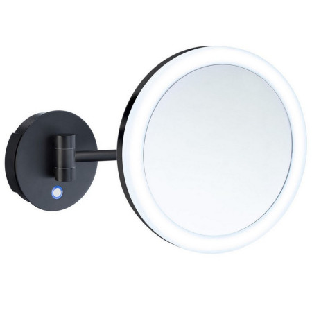 FK485EBP Smedbo Outline Wall Mounted Black Mirror with LED Technology (1)