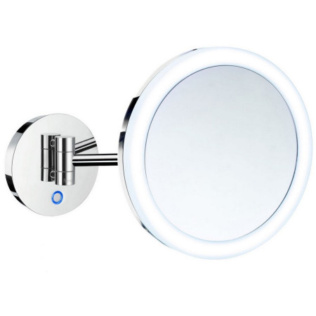 FK485EP Smedbo Outline Wall Mounted Chrome Mirror with LED Technology (1)