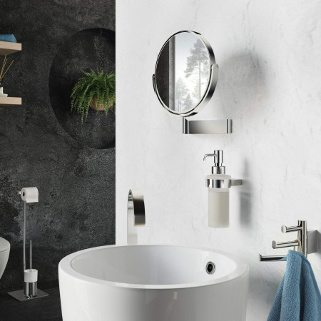 FK490 Smedbo Outline Wall Mounted Make Up Mirror Lifestyle