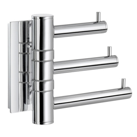 Smedbo Pool Swing Arm Triple Hook Polished Chrome