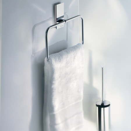 ZK344 Smedbo Pool Towel Ring Polished Chrome Lifestyle