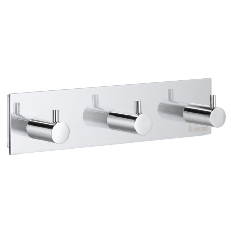 Smedbo Pool Triple Towel Hook Polished Chrome