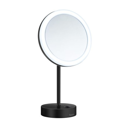 Smedbo Battery Shaving & Makeup Mirror With LED Technology Black