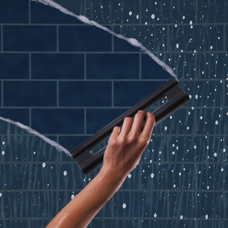 DB2145 Smedbo Sideline ABS Shower Squeegee Black Lifestyle