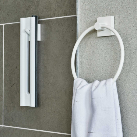 DX2145 Smedbo Sideline ABS Shower Squeegee White Lifestyle
