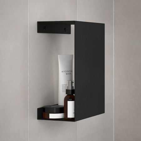 DB5020 Smedbo Sideline Black Bathroom Shelf Lifestyle